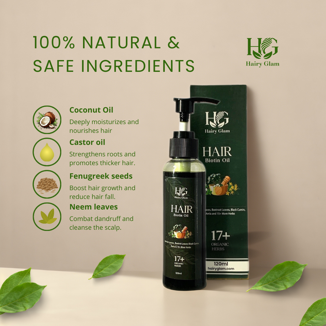 Hairyglam Hair Biotin Oil